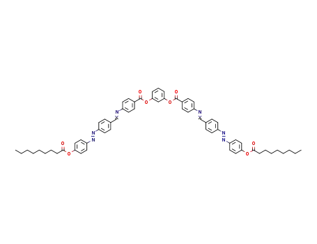 Molecular Structure of 1637480-21-7 (1,3-phenylene bis(4-(4-((4-nonanoyloxyphenyl)azo)benzylideneamino)benzoate))