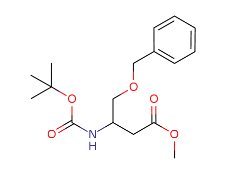 methyl 4-(benzyloxy)-3-(N-tert-butoxycarbonylamino)butanoate