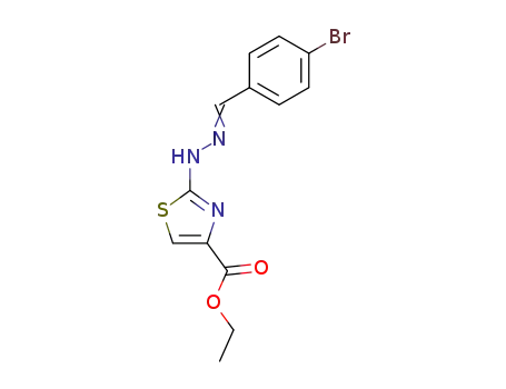 ethyl-2-(2-(4-bromobenzylidene)hydrazinyl)thiazole-4-carboxylate