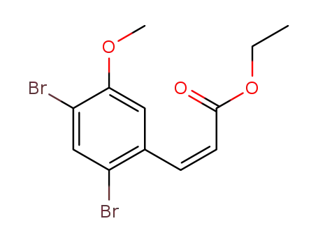 (Z)-ethyl 3-(2,4-dibromo-5-methoxyphenyl)acrylate