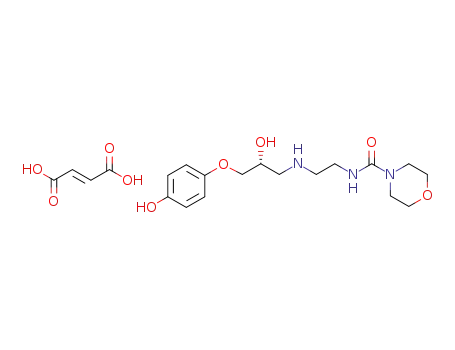 Molecular Structure of 73210-73-8 ((+/-)-N-[2-[[Hydroxy-3-(4-hydroxy)propyl]amino]ethyl-4-morpholinecarboxamide hemifumarate salt)
