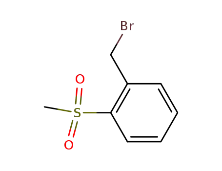Molecular Structure of 82657-74-7 (2-(Methylsulfonyl)benzyl bromide)