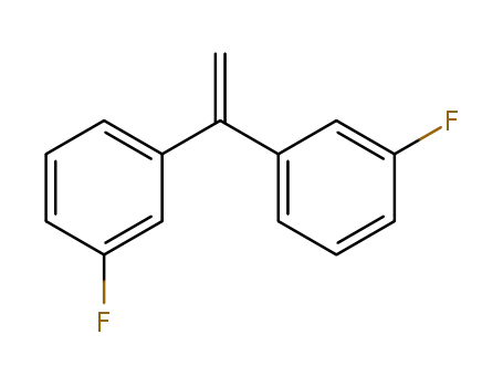 Molecular Structure of 10605-49-9 (Benzene, 1,1'-ethenylidenebis[3-fluoro-)