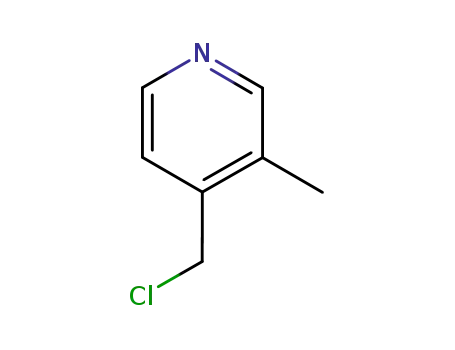 Molecular Structure of 112739-36-3 (Pyridine, 4-(chloromethyl)-3-methyl- (9CI))