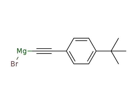 Molecular Structure of 1237541-27-3 (((4-(tert-butyl)phenyl)ethynyl)magnesium bromide)