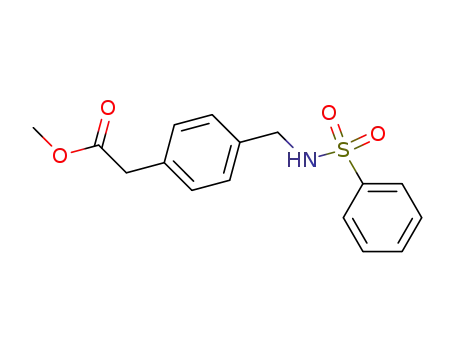 methyl 2-(4-(phenylsulfonamidomethyl)phenyl)acetate