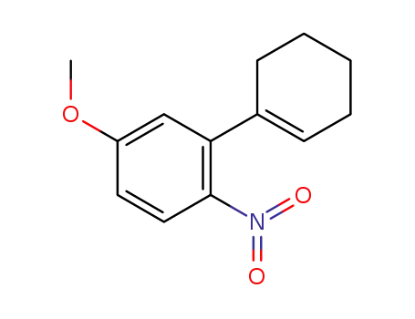 Molecular Structure of 1609102-33-1 (2-cyclohexenyl-4-methoxy-1-nitrobenzene)