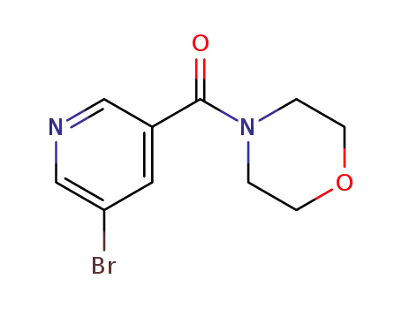 Molecular Structure of 342013-81-4 ((5-BROMOPYRIDIN-3-YL)-MORPHOLIN-4-YL-METHANONE)