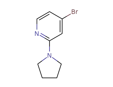 Molecular Structure of 1142194-47-5 (4-Bromo-2-pyrrolidin-1-ylpyridine)