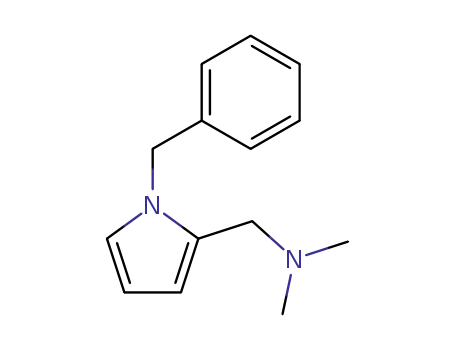 Molecular Structure of 26235-82-5 (N-[(1-BENZYL-1H-PYRROL-2-YL)METHYL]-N,N-DIMETHYLAMINE)