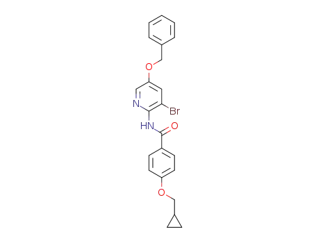 N-(5-(benzyloxy)-3-bromopyridin-2-yl)-4-(cyclopropylmethoxy)benzamide