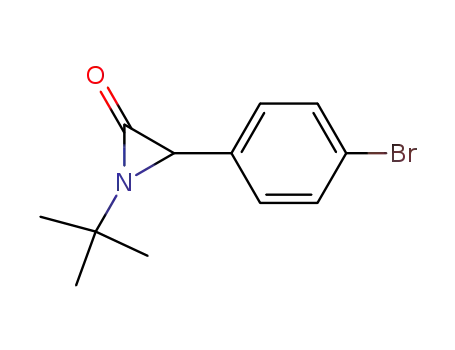 3-(p-Bromophenyl)-1-tert-butylaziridin-2-one