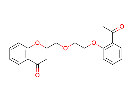 Molecular Structure of 89579-20-4 (1-(2-{2-[2-(2-acetylphenoxy)ethoxy]ethoxy}phenyl)ethanone)