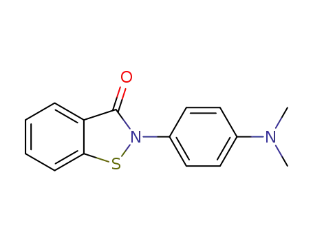 Molecular Structure of 106595-93-1 (2-[4-(dimethylamino)phenyl]benzo[d]isothiazol-3(2H)-one)