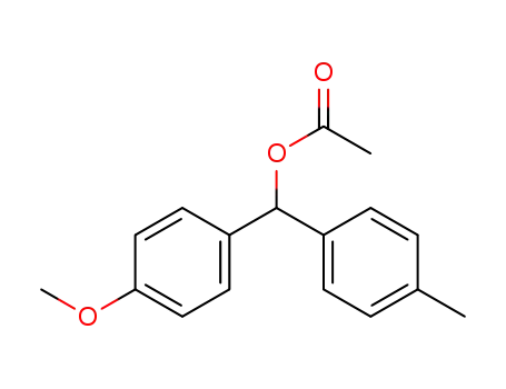 Molecular Structure of 116664-87-0 (Benzenemethanol, 4-methoxy-a-(4-methylphenyl)-, acetate)