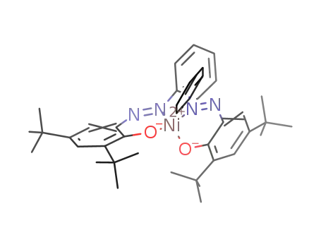 Molecular Structure of 114528-24-4 (Nickel, bis[2,4-bis(1,1-dimethylethyl)-6-(phenylazo)phenolato]-)