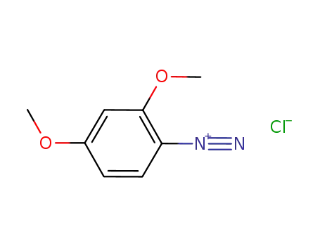 Molecular Structure of 94850-60-9 (Benzenediazonium, 2,4-dimethoxy-, chloride)