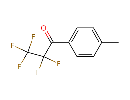 Molecular Structure of 10116-95-7 (2,2,3,3,3-PENTAFLUORO-1-(P-TOLYL)PROPANE-1-ONE)