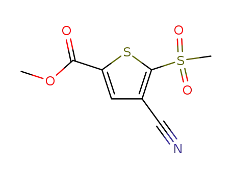 4-cyano-5-methanesulfonyl-thiophene-2-carboxylic acid methyl ester