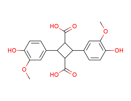 1,3-Cyclobutanedicarboxylic acid, 2,4-bis(4-hydroxy-3-methoxyphenyl)-