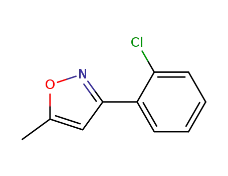 Molecular Structure of 916791-93-0 (3-(2-CHLOROPHENYL)-5-METHYLISOOXAZOLE)