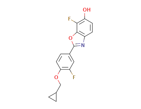 2-(4-(cyclopropylmethoxy)-3-fluorophenyl)-7-fluoro-1,3-benzoxazol-6-ol