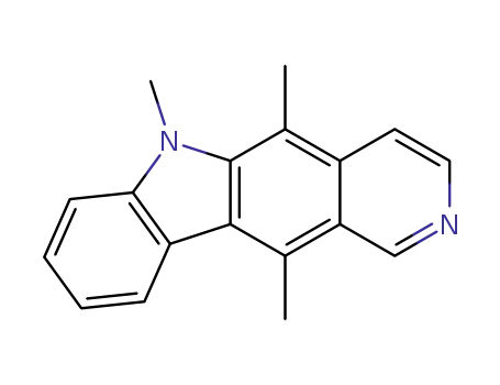 Molecular Structure of 18073-33-1 (5,6,11-trimethyl-6H-pyrido[4,3-b]carbazole)
