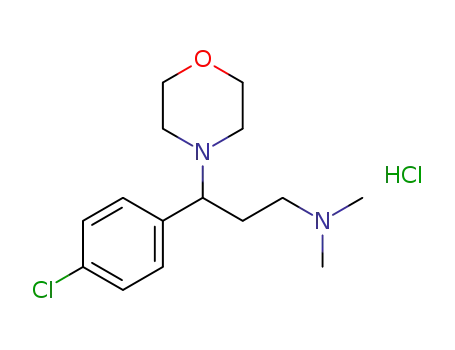 3-(4-chlorophenyl)-N,N-dimethyl-3-morpholinopropan-1-amine hydrochloride