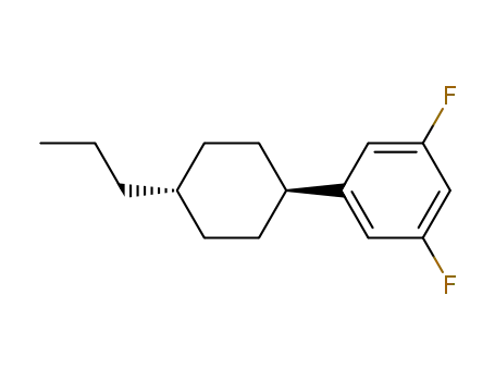 Molecular Structure of 144261-13-2 (1,3-Difluor-5-(trans-4-propylcyclohexyl)-benzol)