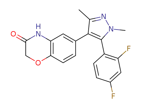 6-[5-(2,4-difluorophenyl)-1,3-dimethyl-1H-pyrazol-4-yl]-2H-1,4-benzoxazin-3(4H)-one