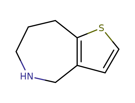Molecular Structure of 50615-18-4 (4H-Thieno[3,2-c]azepine, 5,6,7,8-tetrahydro-)