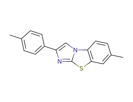 Molecular Structure of 38956-31-9 (7-METHYL-2-(4-METHYLPHENYL)IMIDAZO[2,1-B]BENZOTHIAZOLE)
