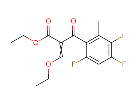 ethyl α-(ethoxymethylene)-3,4,6-trifluoro-2-methyl-β-oxobenzenepropanoate