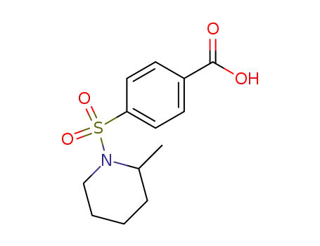 Molecular Structure of 70111-45-4 (4-[(2-METHYLPIPERIDIN-1-YL)SULFONYL]BENZOIC ACID)