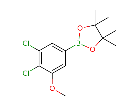 Molecular Structure of 1701449-89-9 (2-(3,4-dichloro-5-methoxyphenyl)-4,4,5,5-tetramethyl-1,3,2-dioxaborolane)