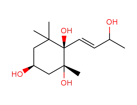Molecular Structure of 680617-50-9 (MegastigM-7-ene-3,5,6,9-tetraol)