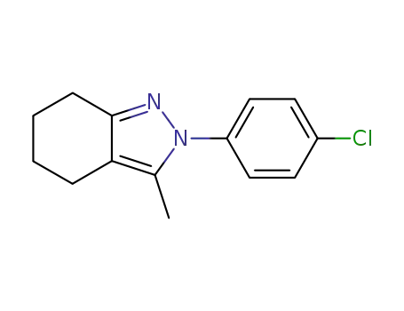 Molecular Structure of 64486-25-5 (2H-Indazole, 2-(4-chlorophenyl)-4,5,6,7-tetrahydro-3-methyl-)