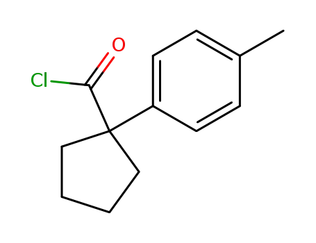 Molecular Structure of 82278-33-9 (1-P-TOLYL-CYCLOPENTANECARBONYL CHLORIDE)