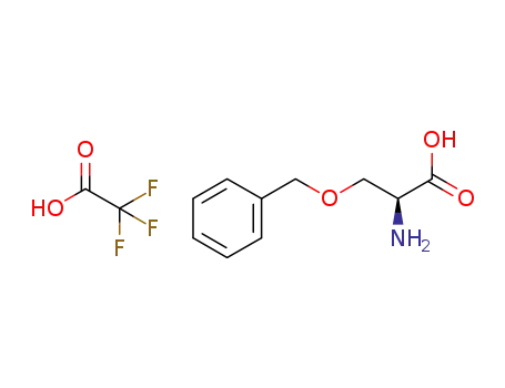 Molecular Structure of 68761-98-8 (H-Ser(OBn)-OH trifluoroacetate)