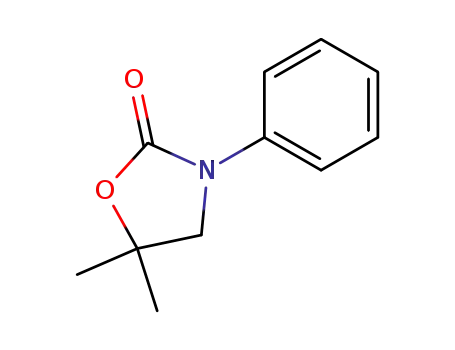 Molecular Structure of 25557-96-4 (5,5-dimethyl-3-phenyl-1,3-oxazolidin-2-one)