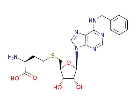 (S)-2-amino-4-((((2S,3S,4R,5S)-5-(6-(benzylamino)-9H-purin-9-yl)-3,4-dihydroxytetrahydrofuran-2-yl)methyl)thio)butanoic acid