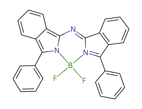 Molecular Structure of 1073151-42-4 (N,N-difluoroboryl-[N-(3-phenyl-2H-isoindol-1-yl)-N-(3-phenyl-1H-isoindol-1-ylidene)amine])