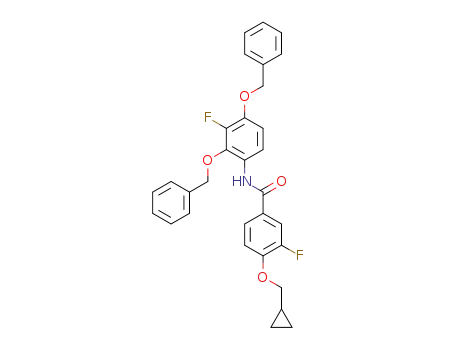 N-(2,4-bis(benzyloxy)-3-fluorophenyl)-4-(cyclopropylmethoxy)-3-fluorobenzamide