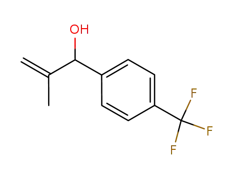 Molecular Structure of 1204403-36-0 (1-[4-(trifluoromethyl)phenyl]-2-methylprop-2-en-1-ol)