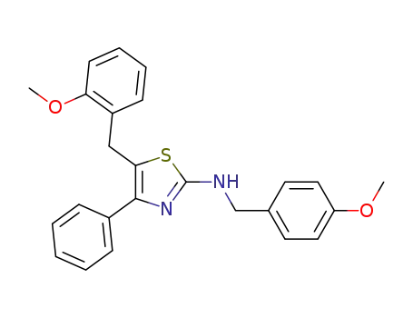 5-(2-methoxybenzyl)-N-(4-methoxybenzyl)-4-phenylthiazol-2-amine