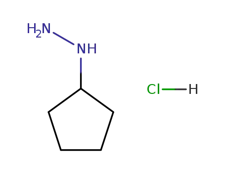 Molecular Structure of 24214-72-0 (Cyclopentylhydrazine hydrochloride)