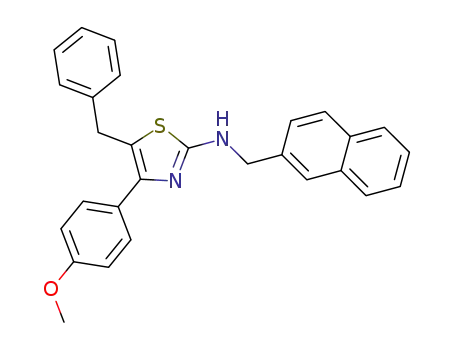 5-benzyl-4-(4-methoxyphenyl)-N-(naphthalen-2-ylmethyl)thiazol-2-amine