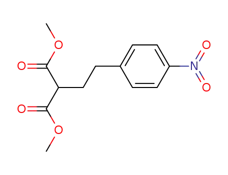 Molecular Structure of 6291-54-9 (dimethyl [2-(4-nitrophenyl)ethyl]propanedioate)