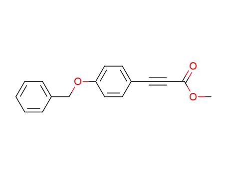 Molecular Structure of 114943-74-7 (2-Propynoic acid, 3-[4-(phenylmethoxy)phenyl]-, methyl ester)