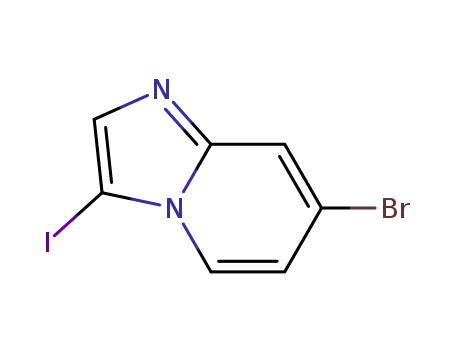 Molecular Structure of 1246184-55-3 (7-BroMo-3-iodo-iMidazo[1,2-a]pyridine)